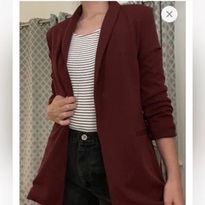 One 5 One Scrunch Sleeve Blazer Size Medium
